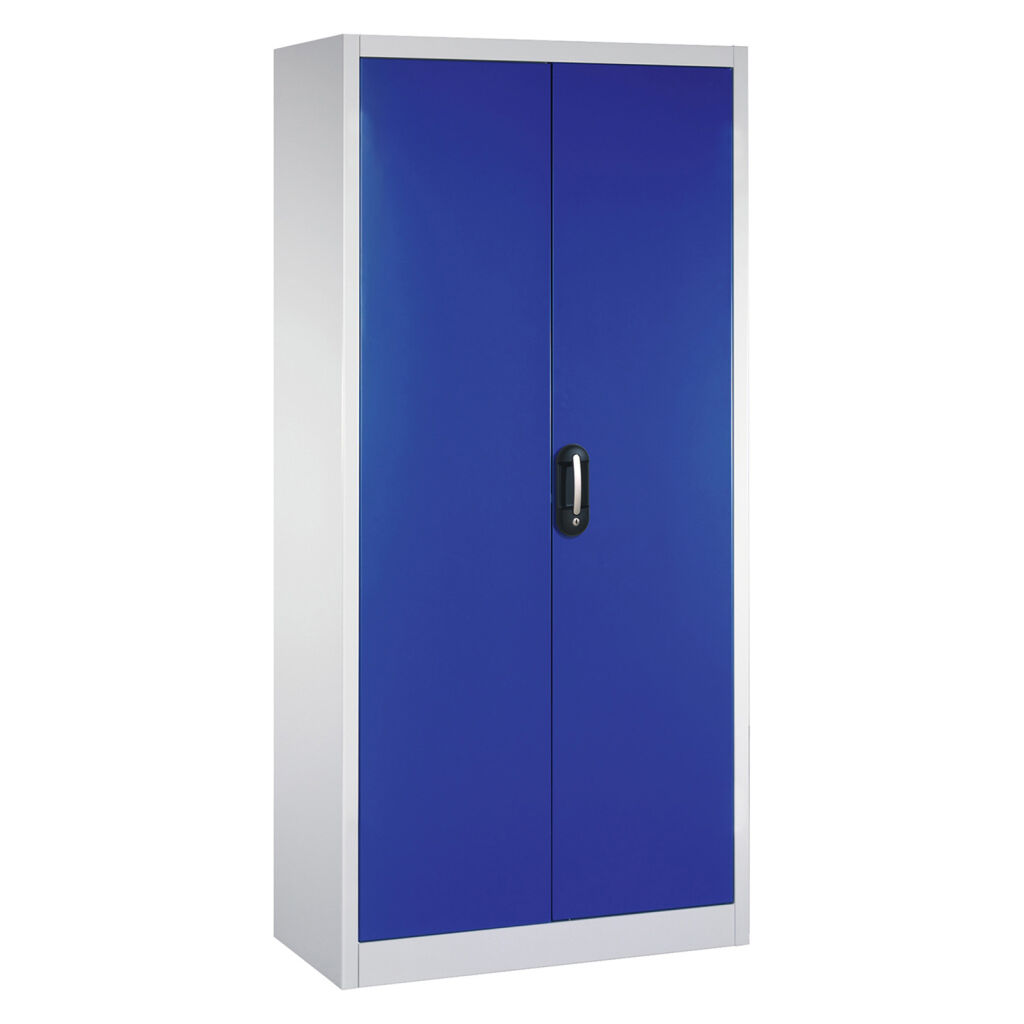 Armoire d'équipement avec 2 portes tournantes, 6 étages et 6 tiroirs