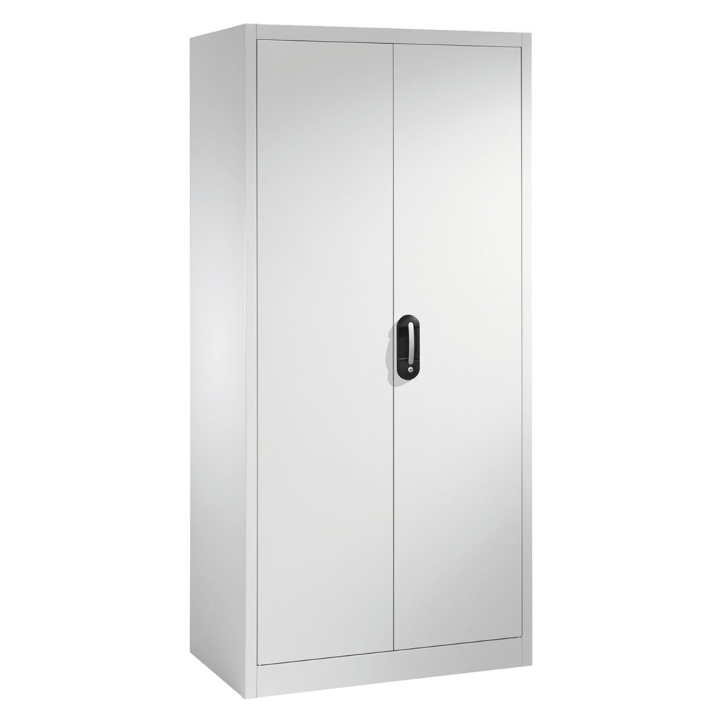 Material cabinet with 2 hinged doors and 8 floors