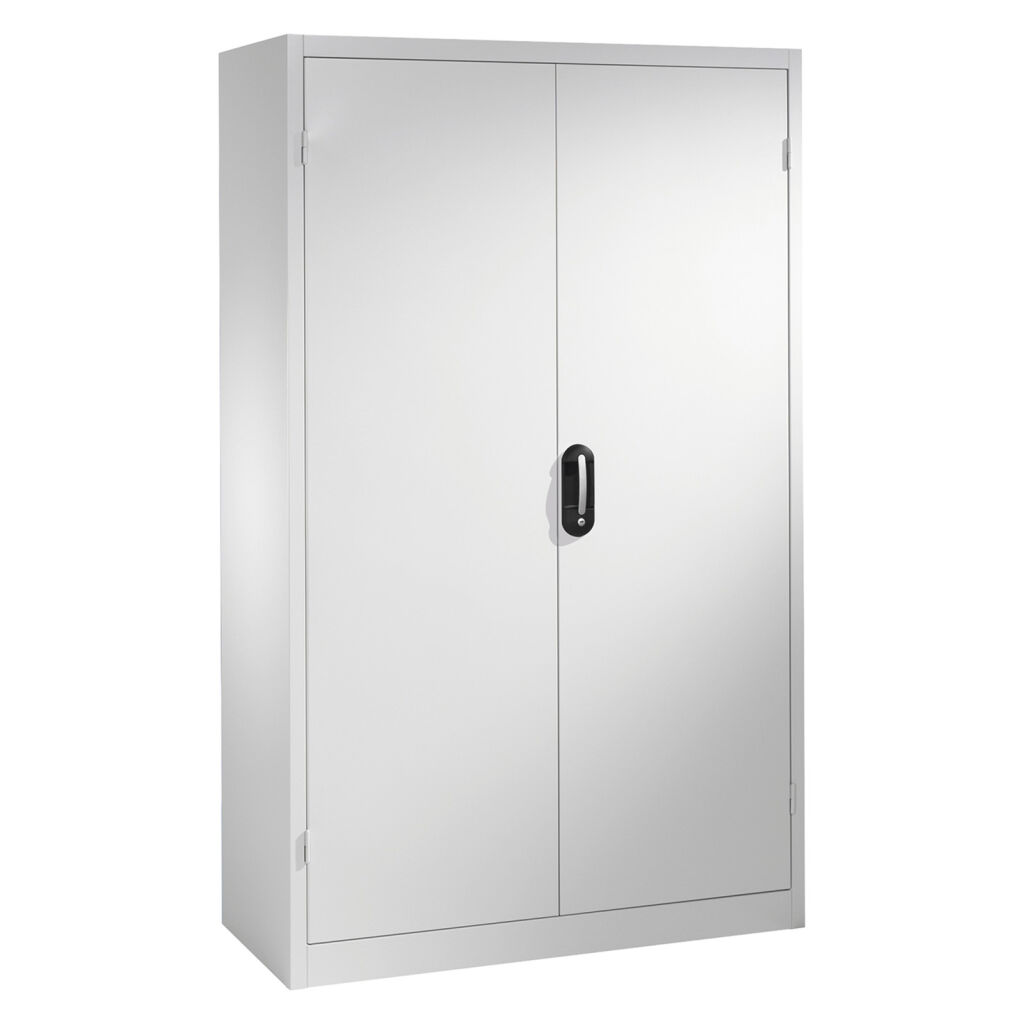 Armoire d'équipement avec 2 portes tournantes, 3 étages et 3 tiroirs