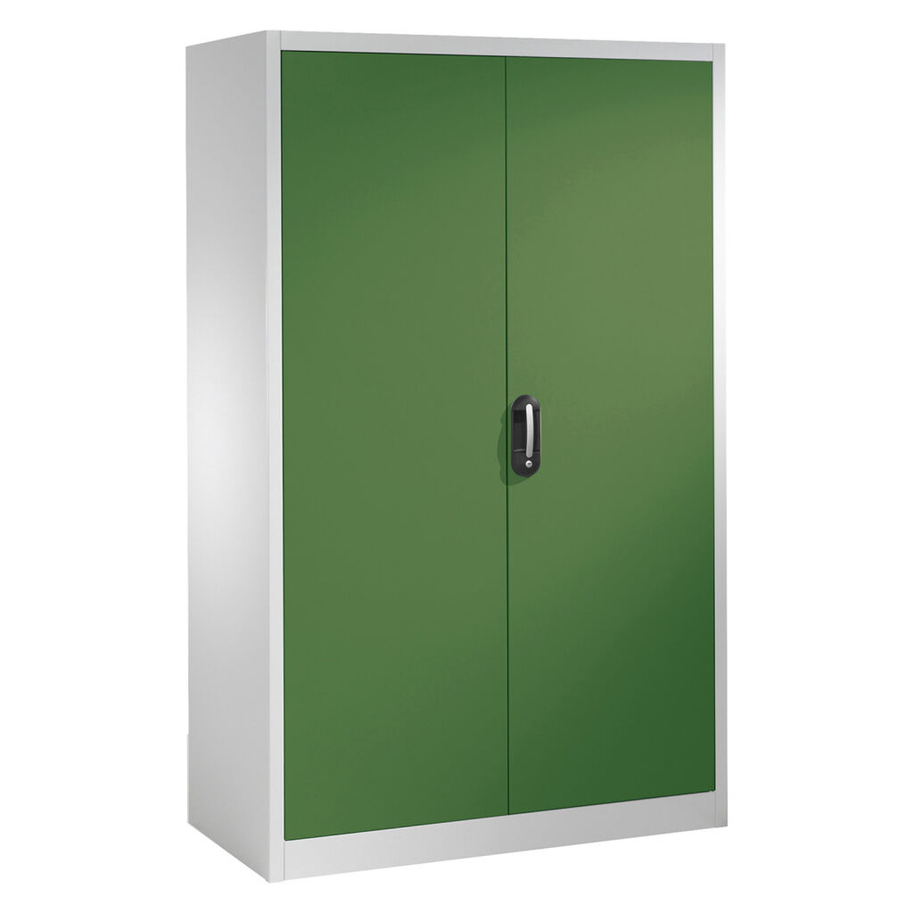 Armoire d'équipement avec 2 portes tournantes, 6 étages et 6 tiroirs