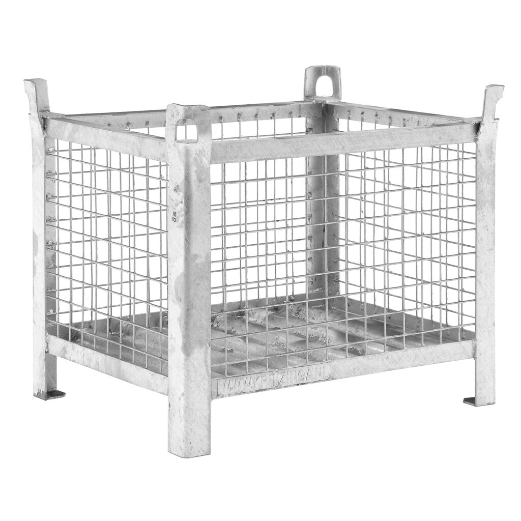 Mesh container fixed construction fixed mesh box structure fixed walls