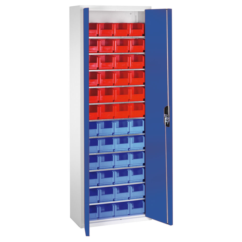 Boîtes armoire avec 2 portes tournantes et 48 bac a bec