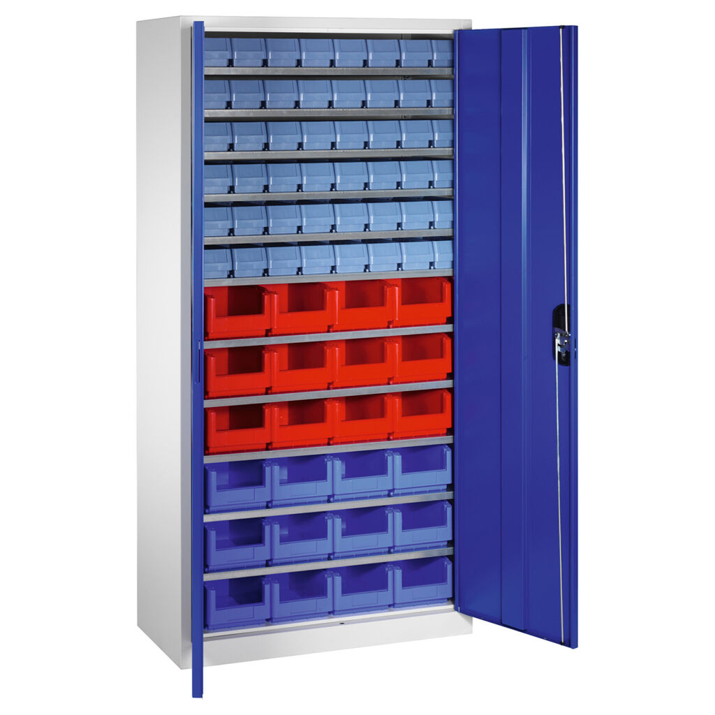 Boîtes armoire avec 2 portes tournantes et 72 bac a bec
