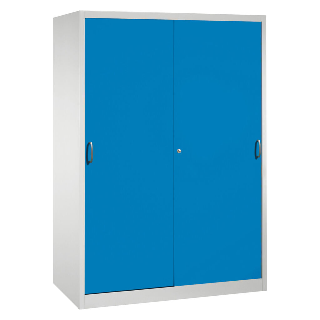 Sliding door cabinet with 2 sliding doors and 8 floors