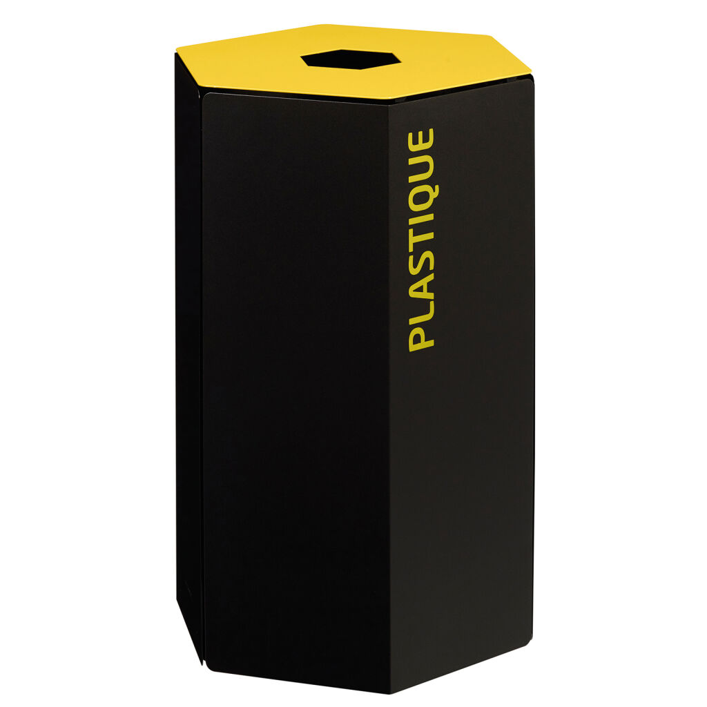 Poubelle de bureau et intérieur poubelle d'acier couvercle avec fente d'introduction