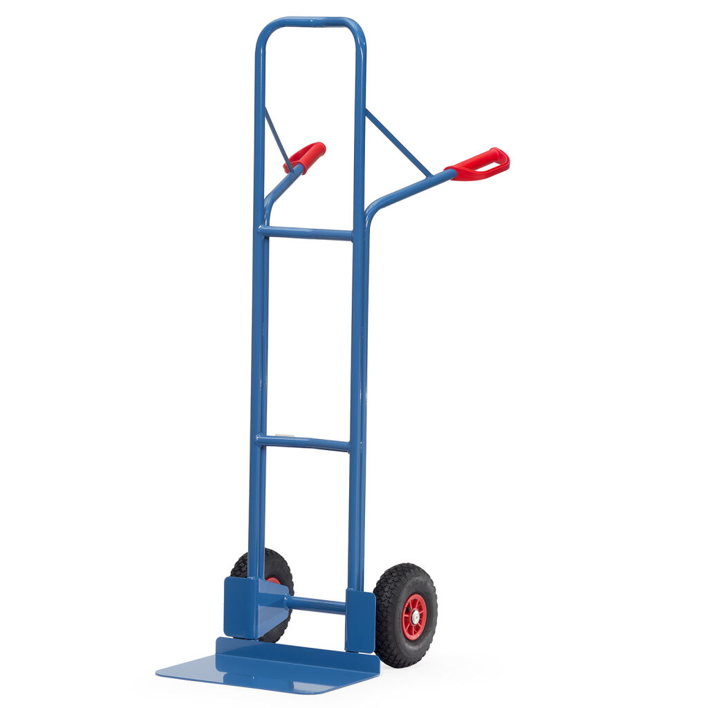 Steel sack truck fixed construction pneumatic tyres 260x85 mm