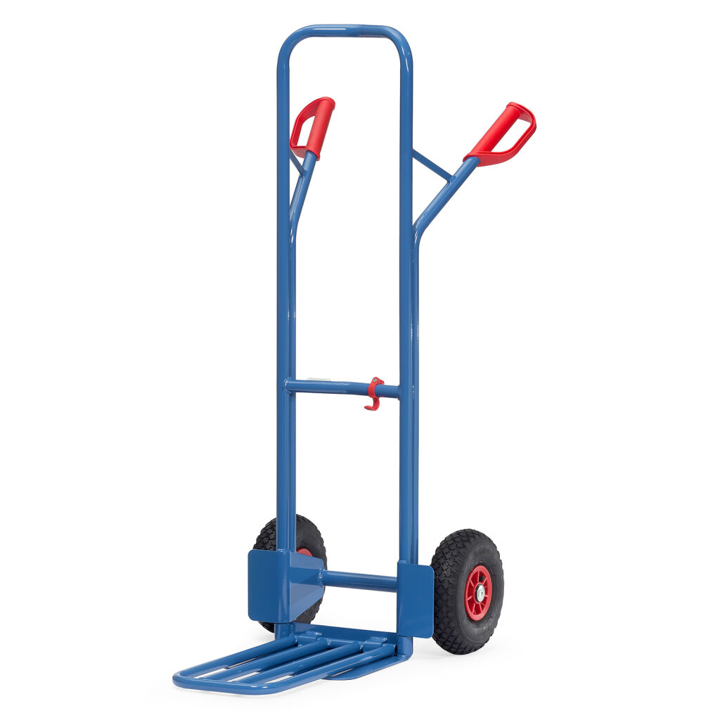 Steel sack truck fetra hand truck fold up shovel with pneumatic tyres 260x85 mm