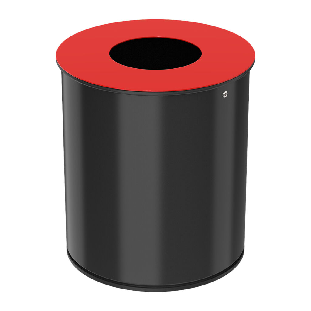 Waste bin metal waste bin with insertion opening