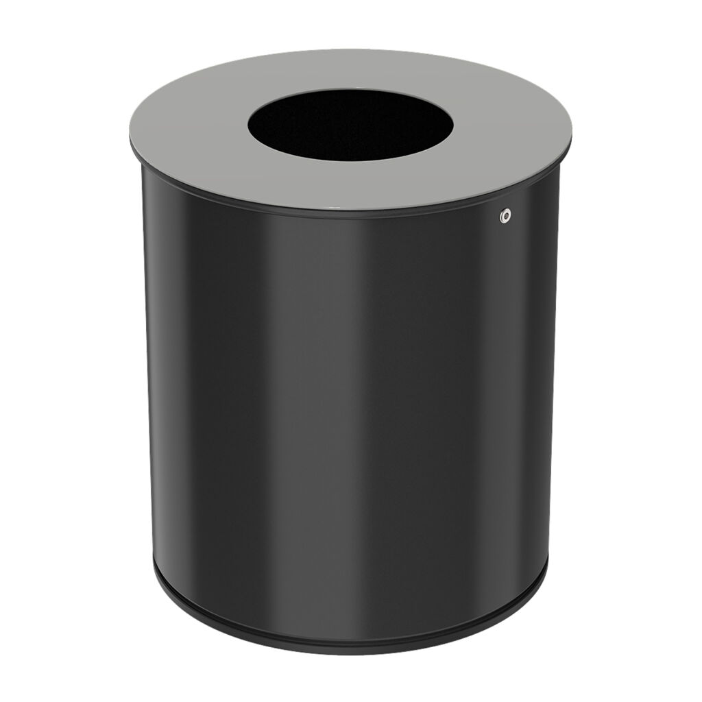 Waste bin metal waste bin with insertion opening