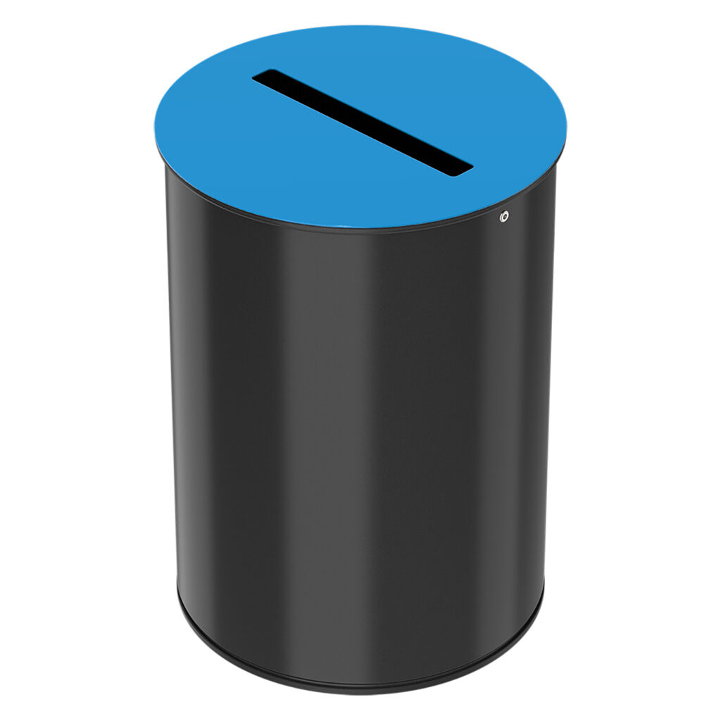 Waste bin metal waste bin with insertion opening
