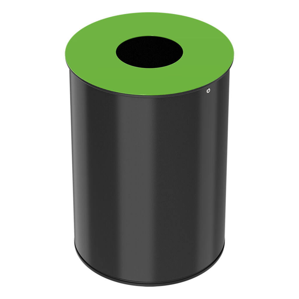 Waste bin metal waste bin with insertion opening