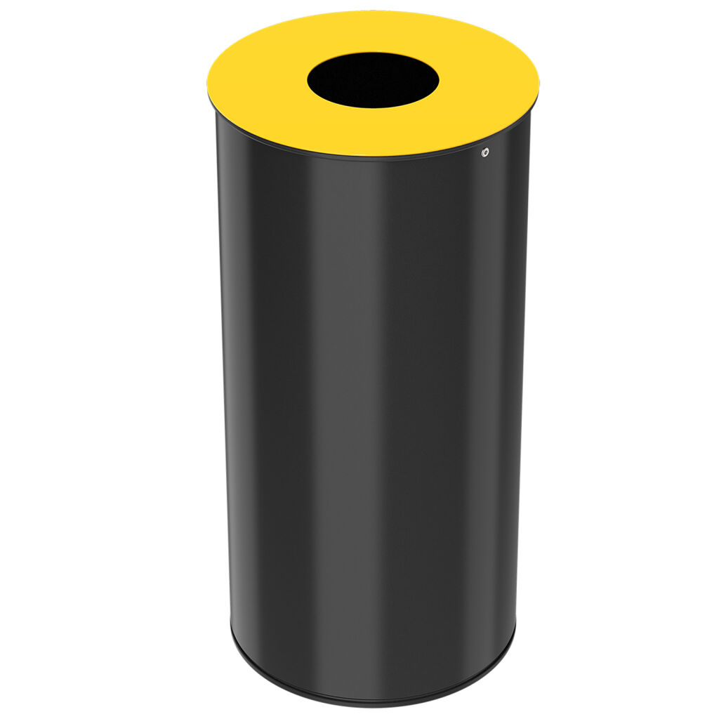 Waste bin metal waste bin with insertion opening
