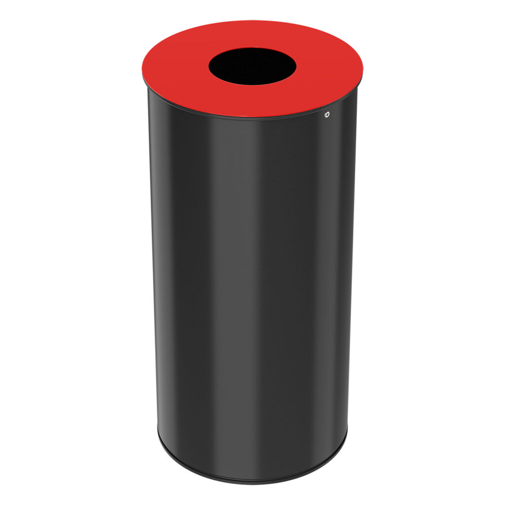 Waste bin metal waste bin with insertion opening