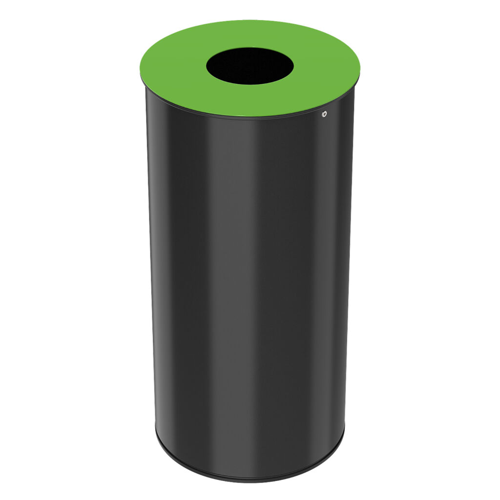 Waste bin metal waste bin with insertion opening
