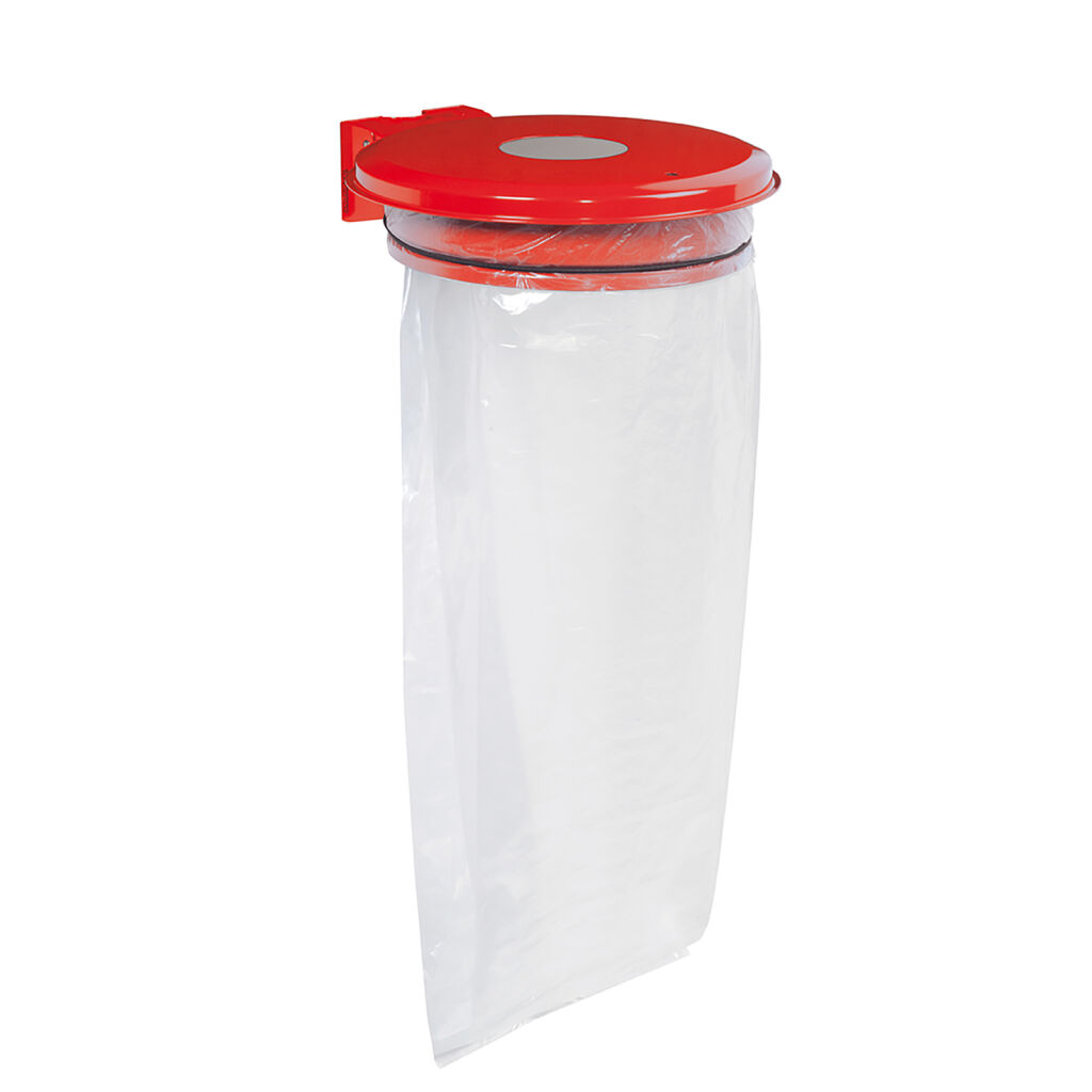 Support sac poubelle collecteur de déchets couvercle avec fente d'introduction