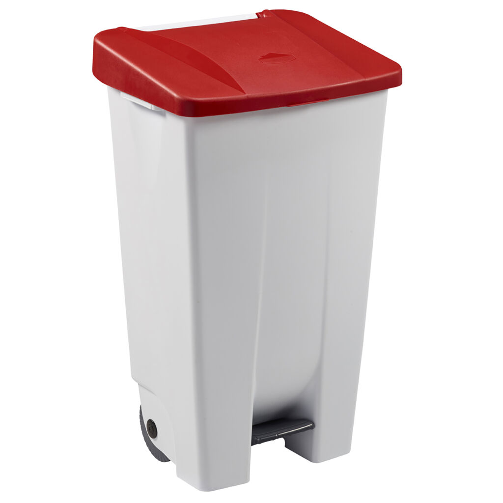 Poubelle de bureau et intérieur poubelle en plastique avec couvercle à pédale châssis