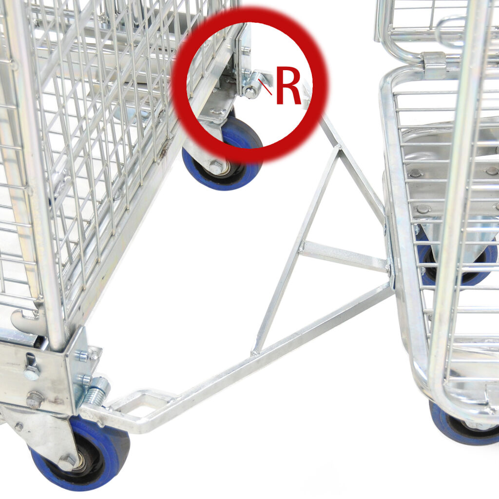 Roll conteneur de sécurité accessoires ressort métallique