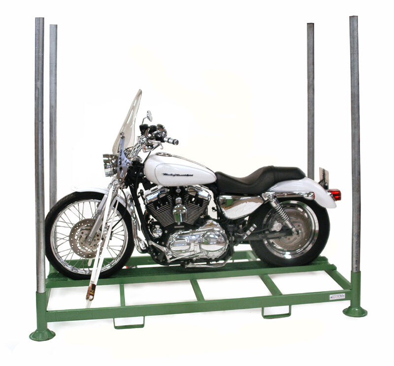 Rungenpaletten mobiles Gestell für Motorräder