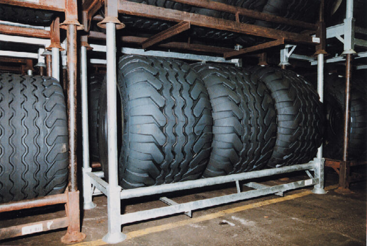 Tyre storage stackable Custom built