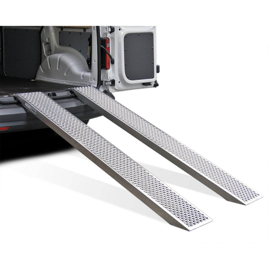 Auffahrrampen laderampe für pkw aluminium 300 cm (satz) Höhendifferenz: 80  - 120 cm