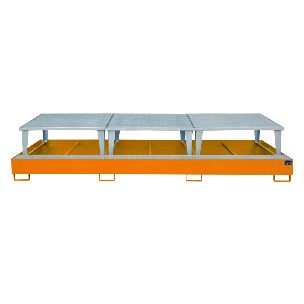 Auffangwanne Stahl Auffangbehälter für IBC für 3x 1000 l IBC