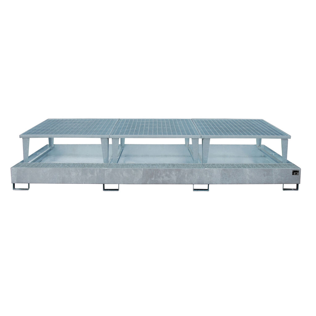 Auffangwanne Stahl Auffangbehälter für IBC für 3x 1000 l IBC