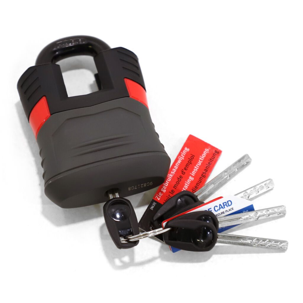 locks padlock including five keys