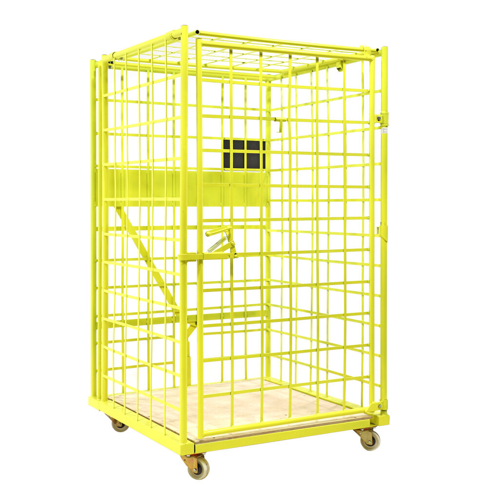 Anti-Diebstahl Rollbehälter anti-diefstal rolcontainer L-Gestell, nestbar