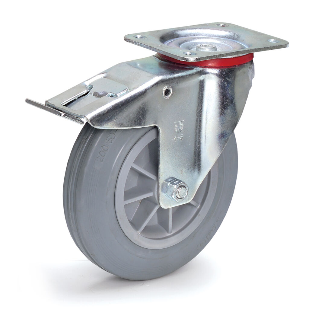 Roulettes pivotantes roue pivotante avec frein Ø 200 mm