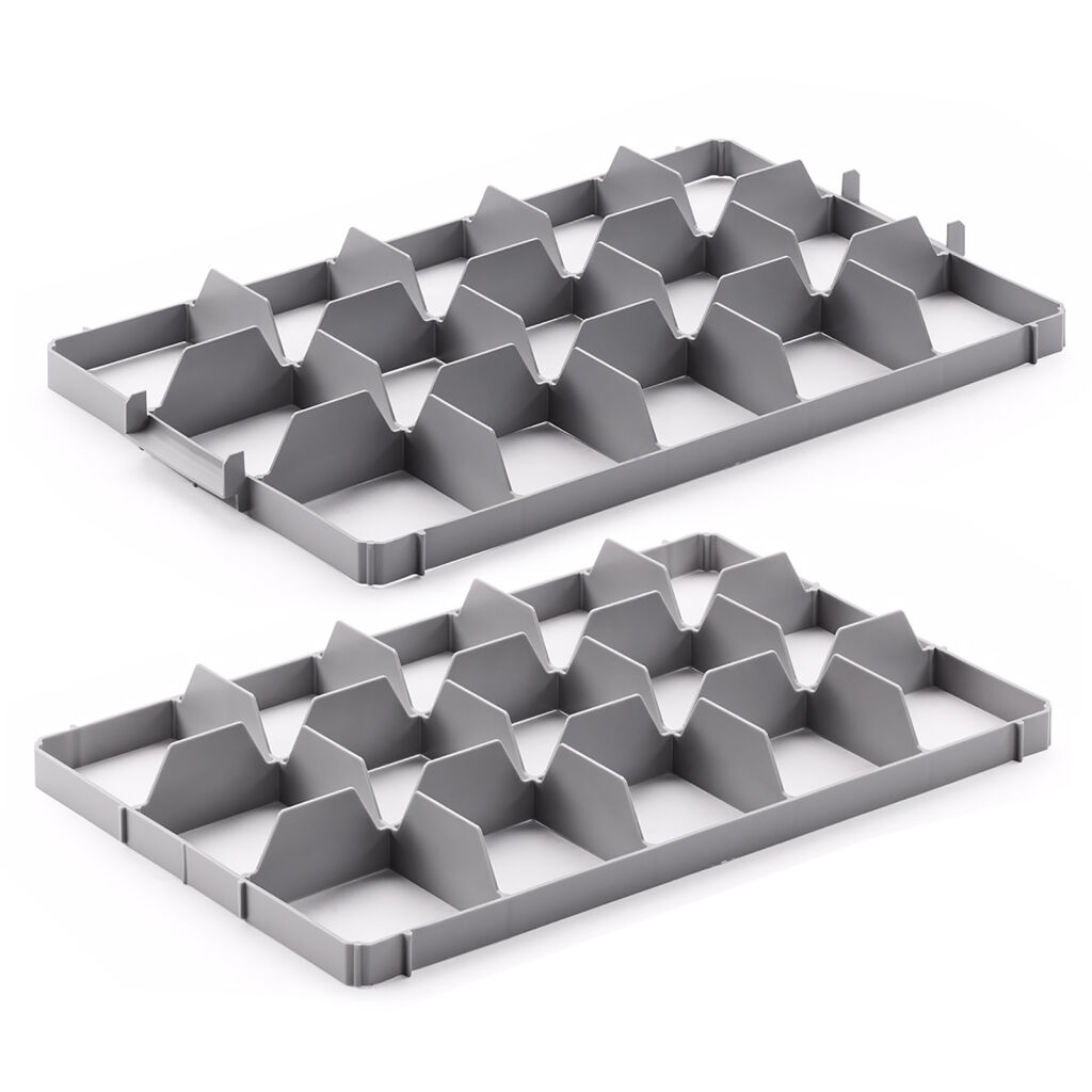 Accessoires pour bacs en plastique support de verre