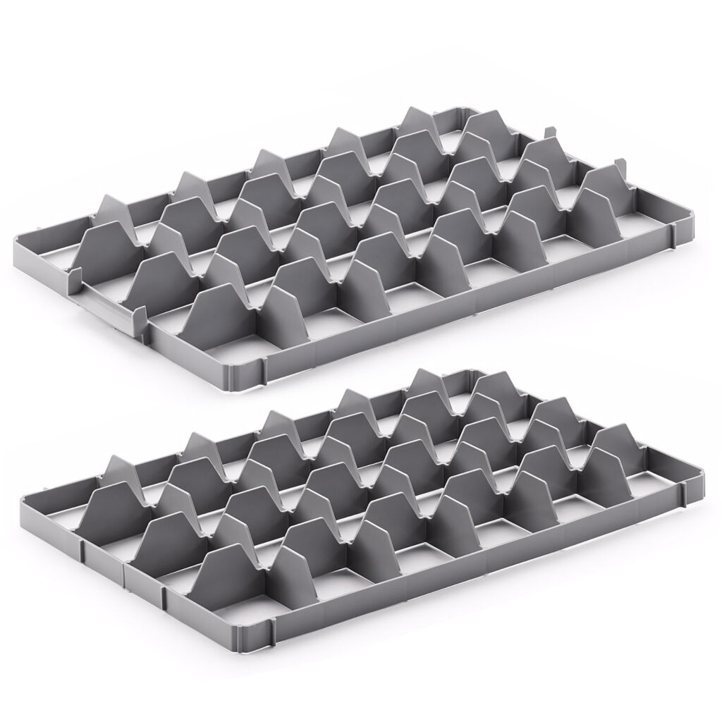 Accessoires pour bacs en plastique support de verre