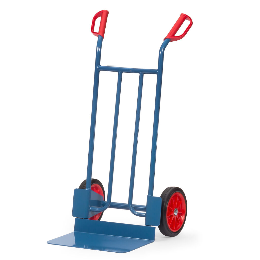 Steel sack truck Fetra fixed construction solid rubber tyres 250x60 mm