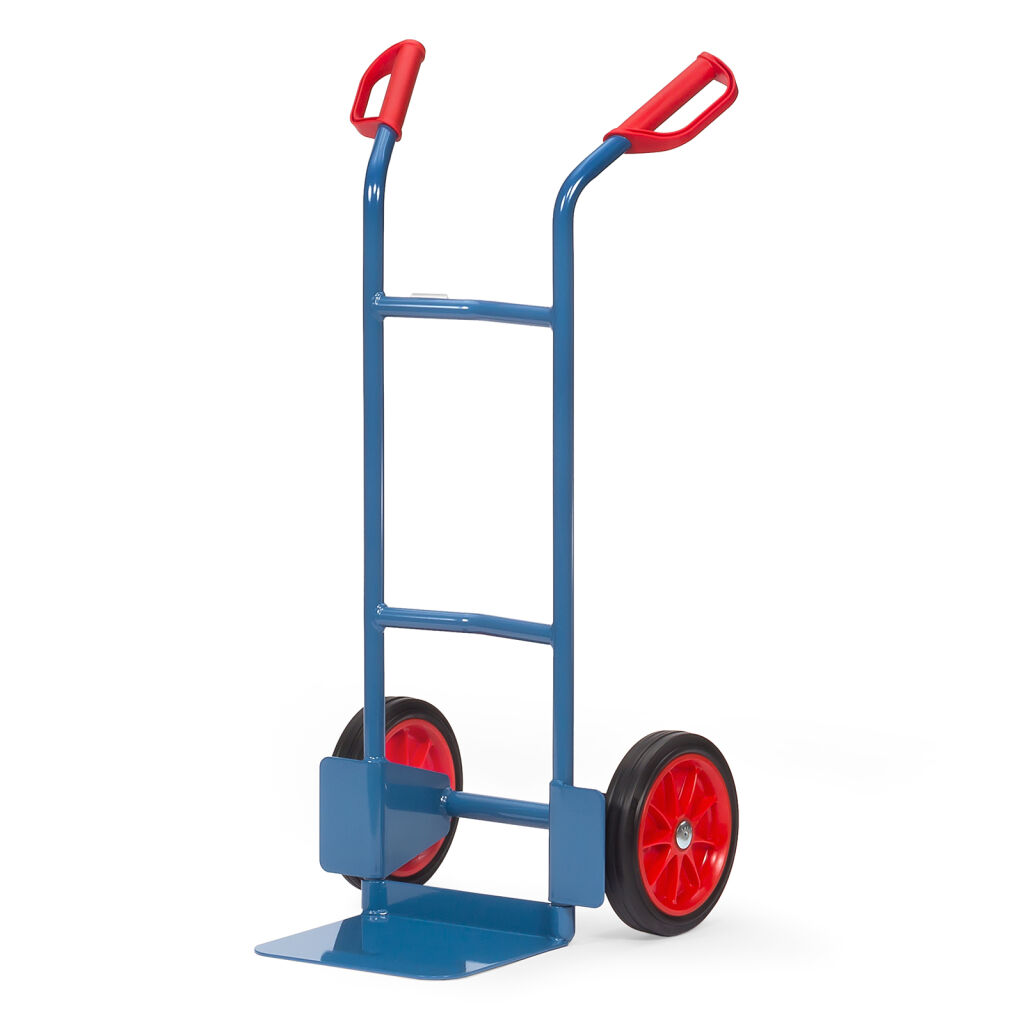 Steel sack truck Fetra fixed construction solid rubber tyres 250x60 mm