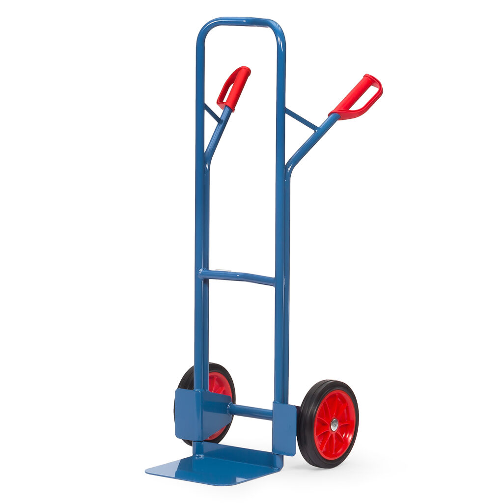 Steel sack truck Fetra fixed construction solid rubber tyres 250x60 mm