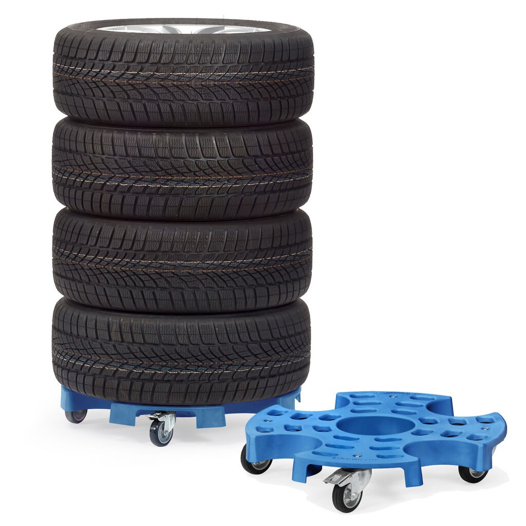 Reifenlagerung fetra Reifen-Roller Geeignet für 8 Reifen oder 4 Kompletträder