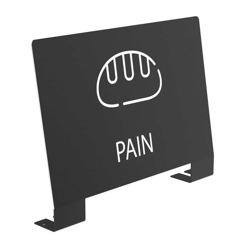 Waste bin accessories Plate to identify 