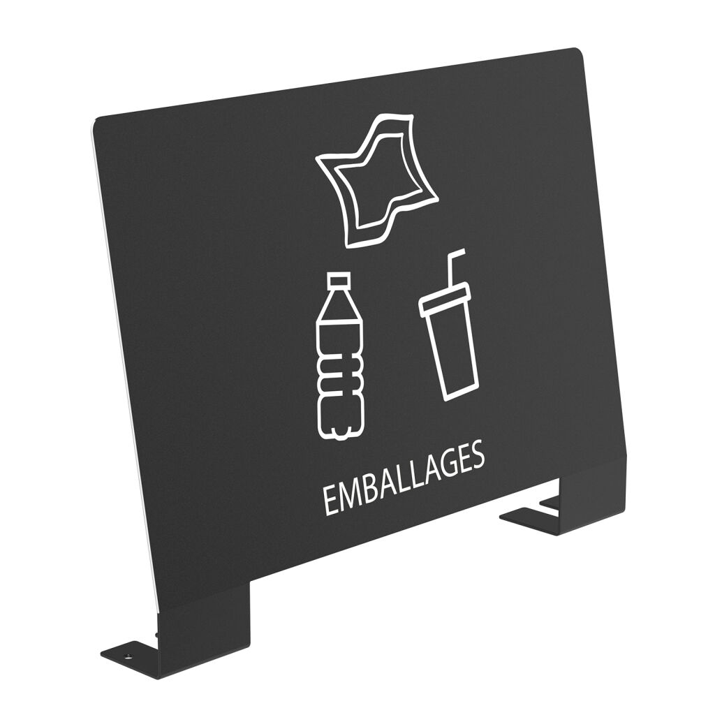Abfallbehälter Zubehör Hinweisschild