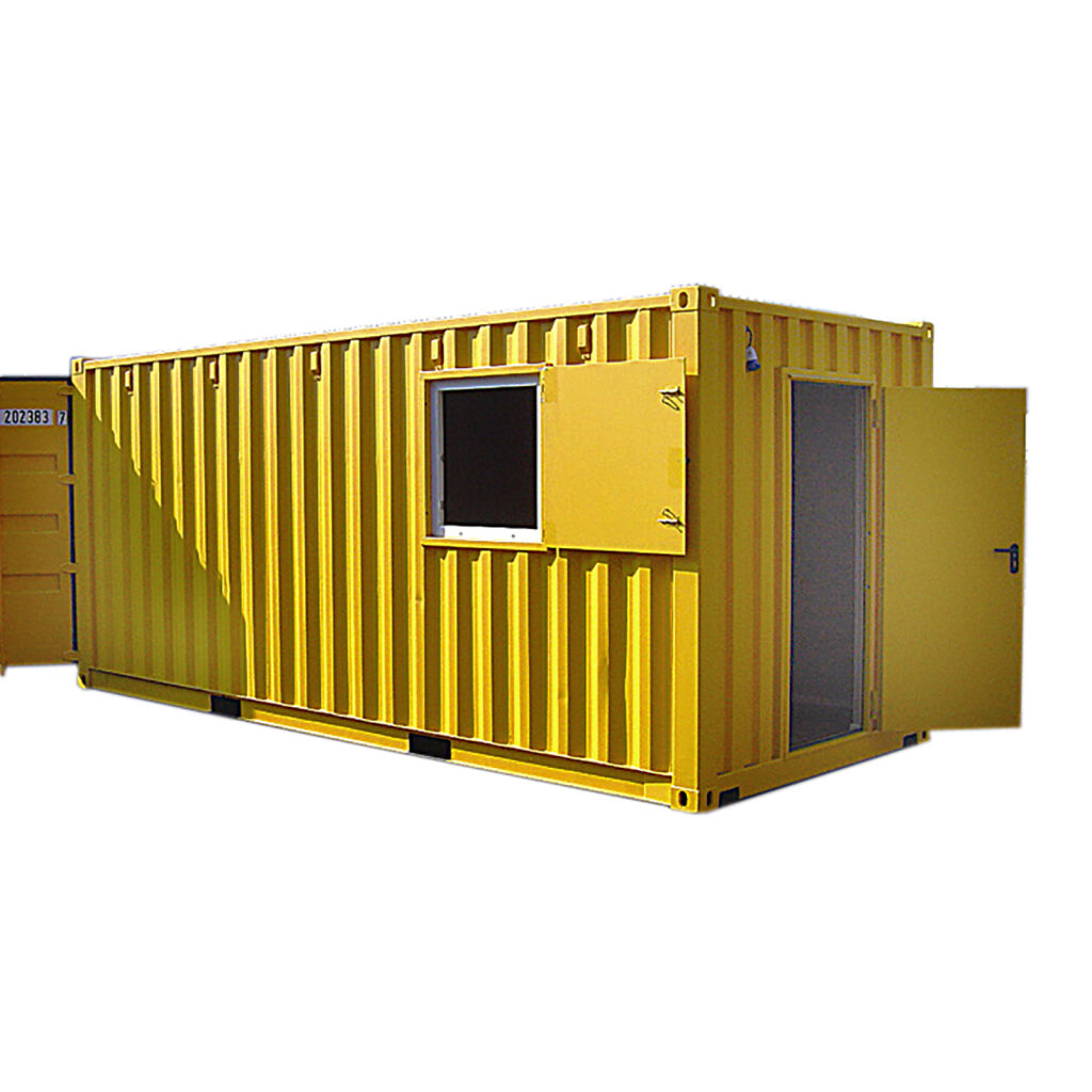 Bureau de chantier conteneur avec compartiments 20 ft.