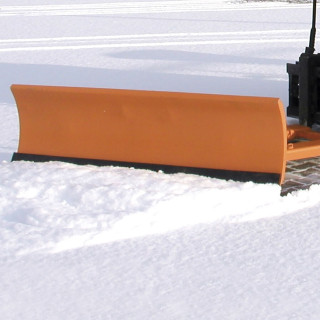 Schneeräumgerät schneeschieber gabelstapler verstellbar schild mit  gummischürfleiste