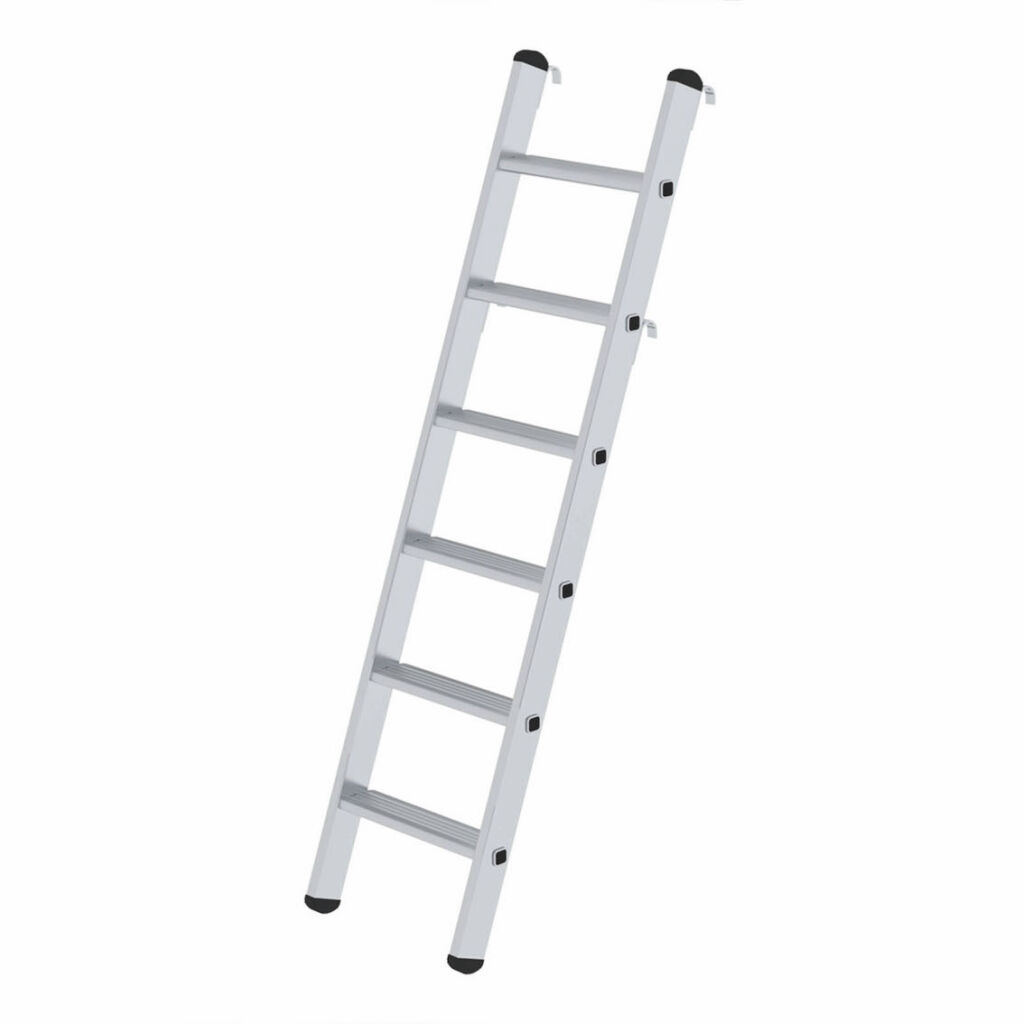 Stellingtrap aluminium stellingtrap met ophanghaken, 6 treden