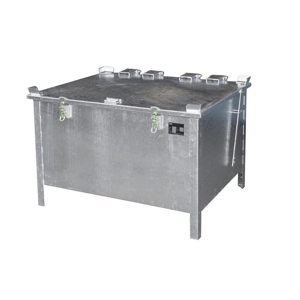 Veiligheidsbox Lithium-ionen container deksel met vergrendelingssysteem