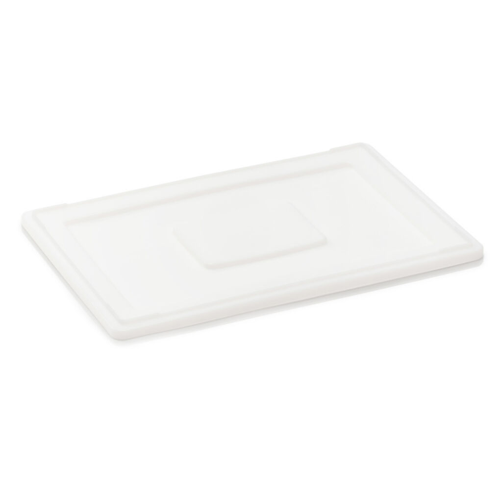 Stacking bin lids