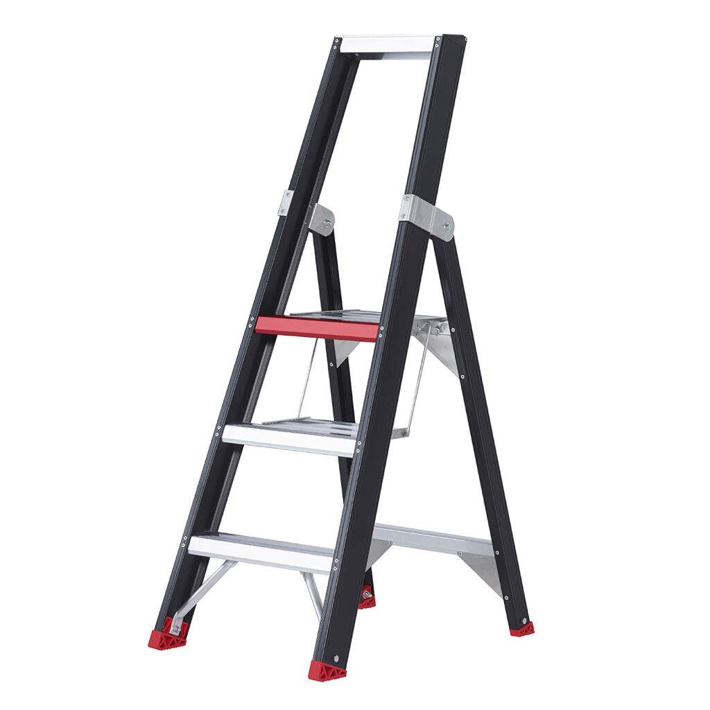 Industrial stairs single-sided, 3 steps incl. platform 