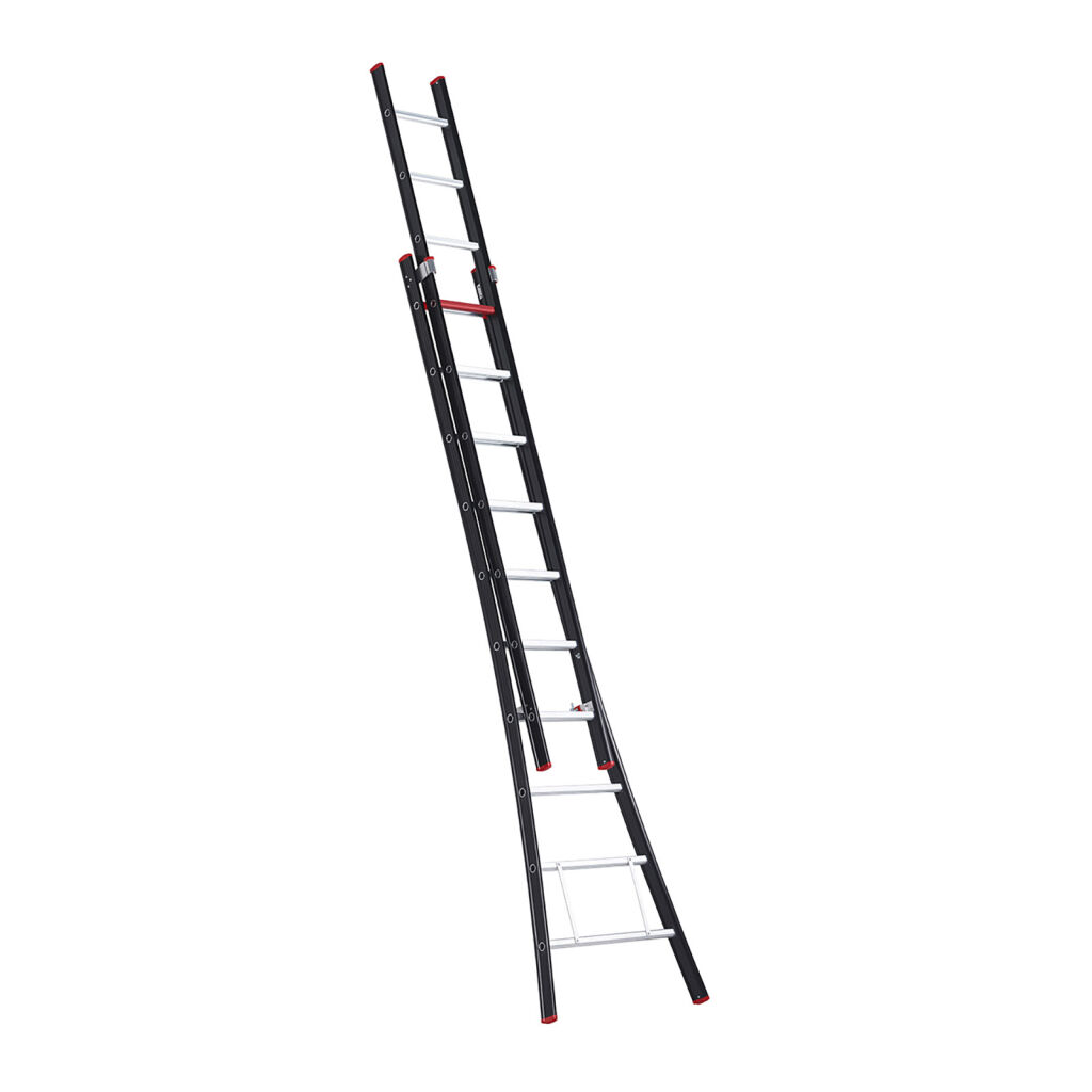 Echelle coulissante 2-pièces connecté, 2x10 marchepieds