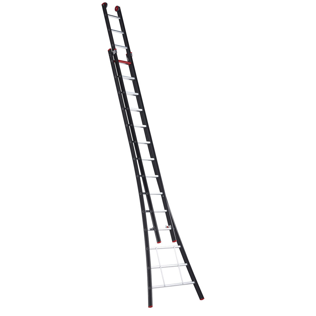 Echelle coulissante 2-pièces connecté, 2x14 marchepieds