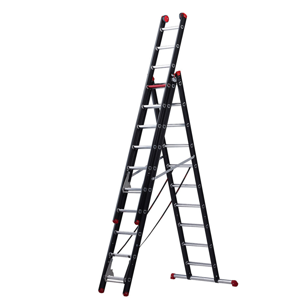 Echelle transformable 3-pièces connecté, 3x10 marchepieds
