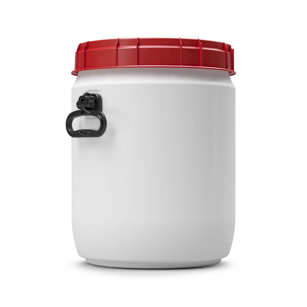 Curtec super wijdhalsvat un-gekeurd  34 liter met handgrepen