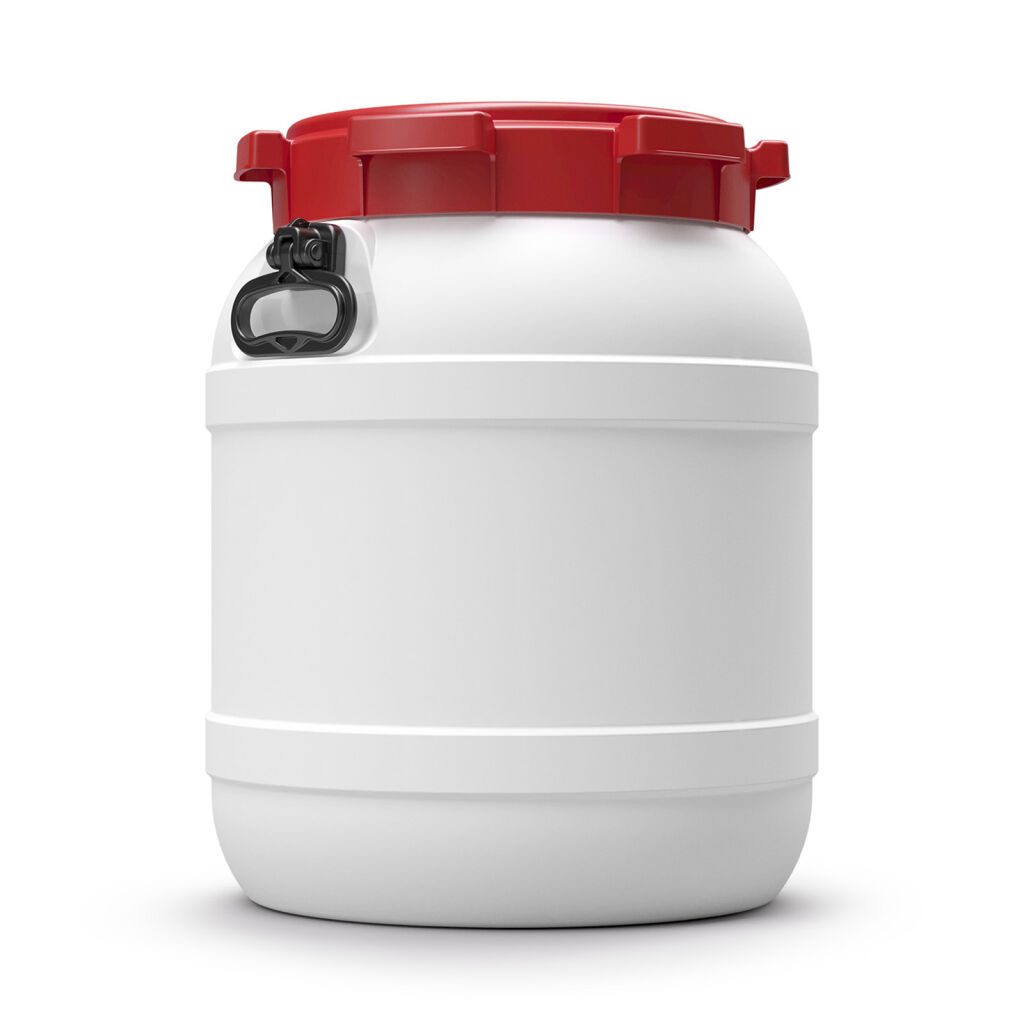 Curtec large baril de cou un-contrôlé avec poignées 55 litre