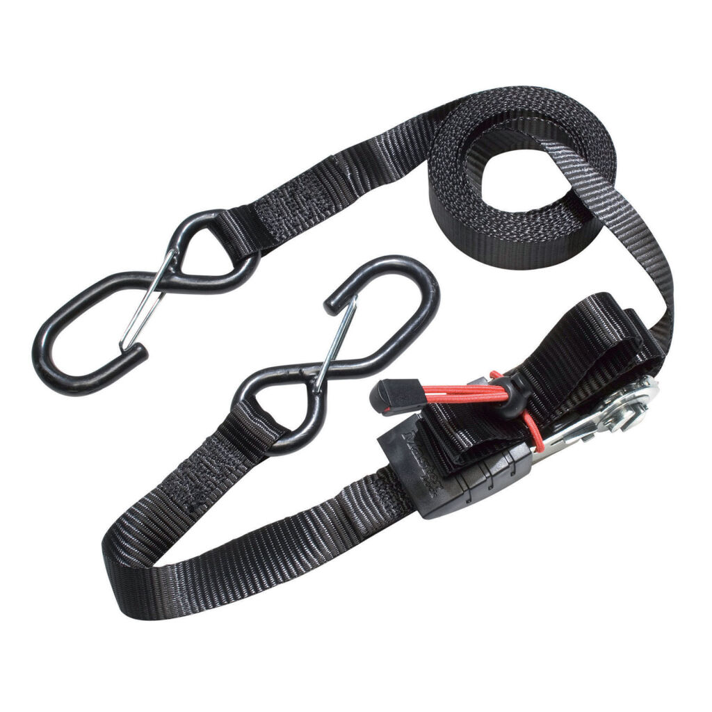 Cargo lashings ratchet strap S hooks with kickback clips