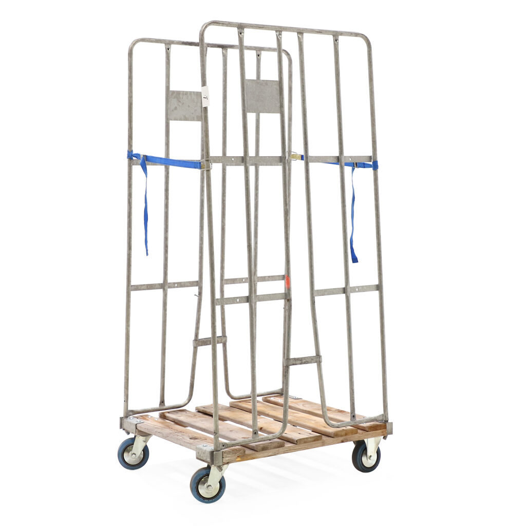 Rollwagen Gebraucht Rollbehälter 2-seitig mit Holzboden und Klemmgittern